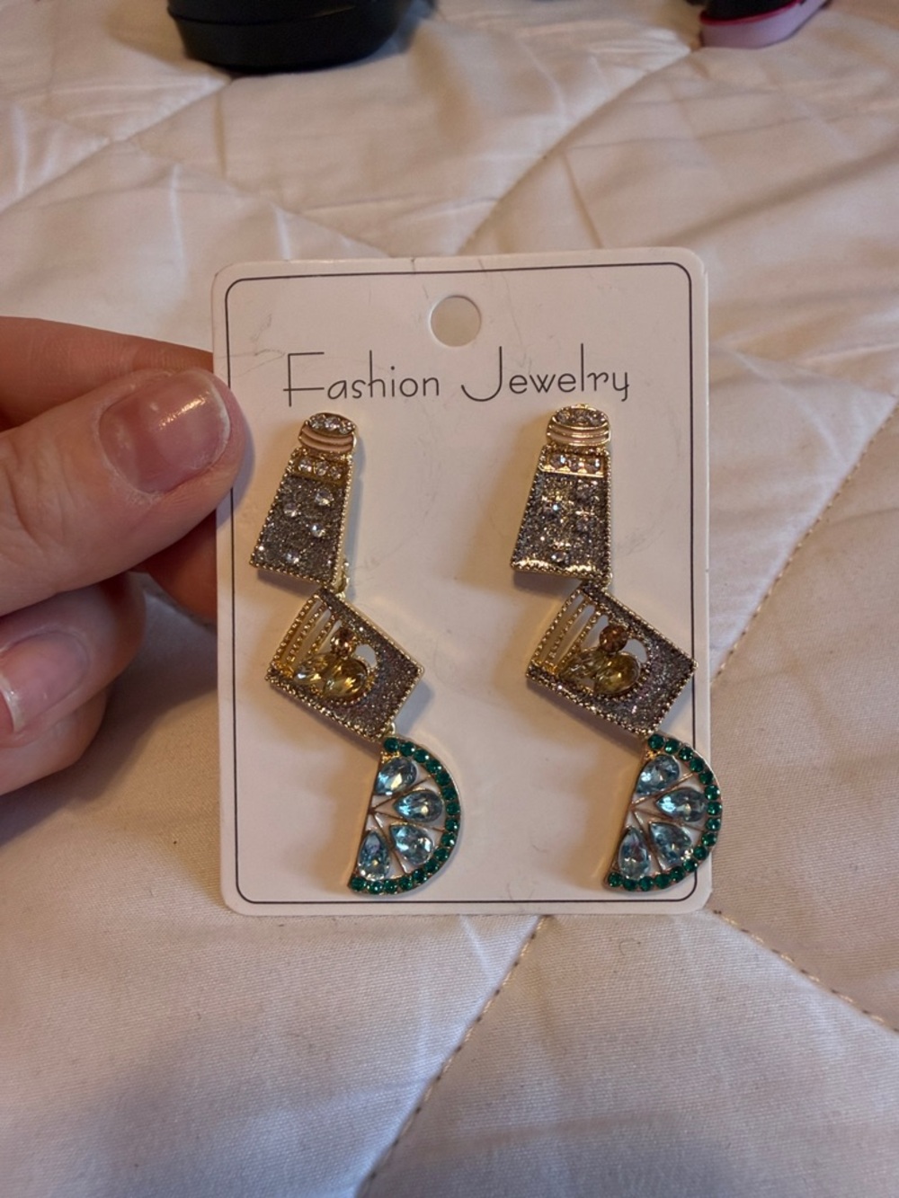Fashion Jewelry Tequila Themed Drop Earrings Never Worn!